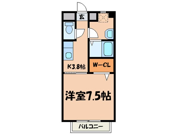 ソレイユハイヅの物件間取画像